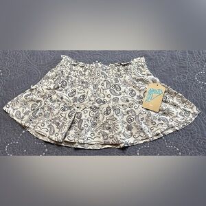 Thereabouts Girls Cream/Black Smock Paisley Skirt NWT Various Sizes